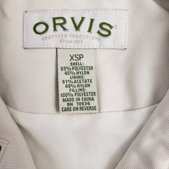 Orvis XSP Cream Off White Quilted Jacket Womens Hunter Sport Field Petite Coat - Picture 3 of 15